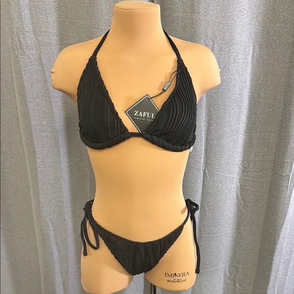 Zaful Other - Zaful Black Classic Halter Bikini
